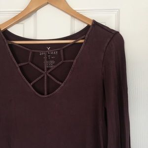 AE Soft Maroon Long Sleeve